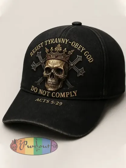 Unisex Faith In Jesus Printed Hat - Black · ONE