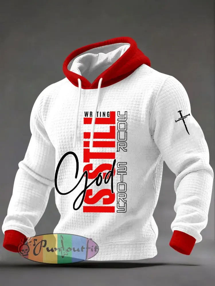 Men’s ’God Is Still Writing Your Story’ Printed Casual T-Shirt