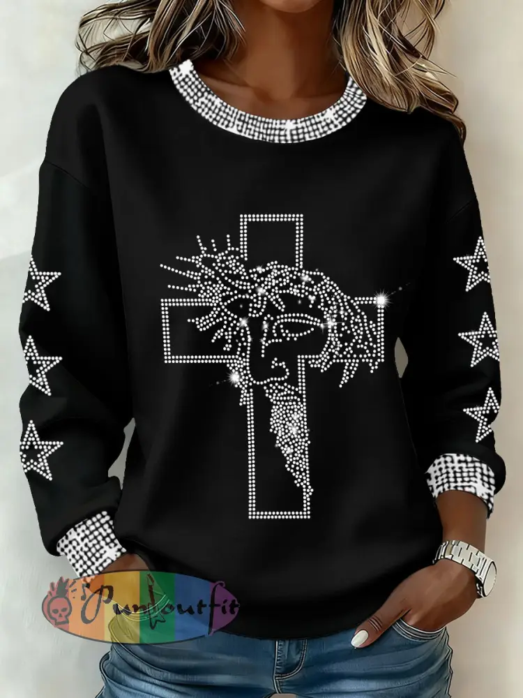 Women’s Jesus Cross Sweatshirts