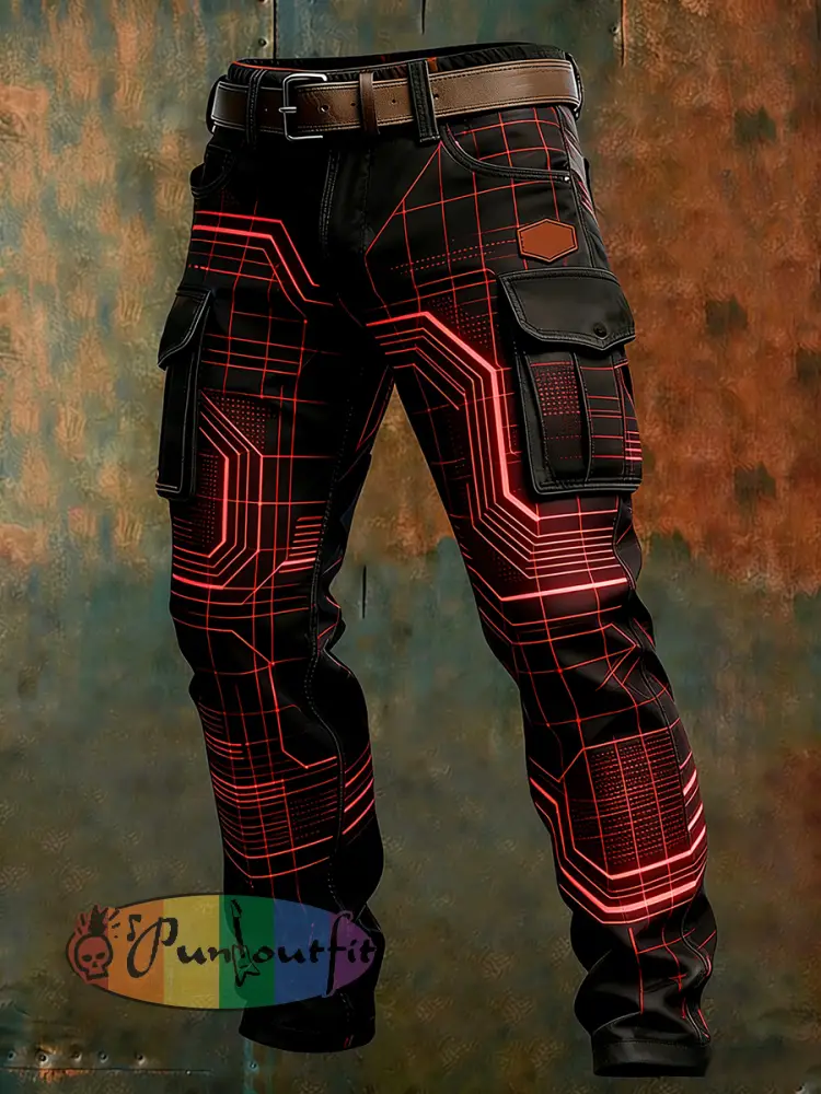 Men’s Retro Business Style Casual Work Trousers