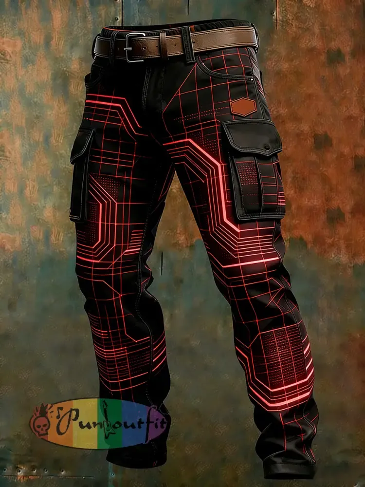 Men’s Retro Business Style Casual Work Trousers