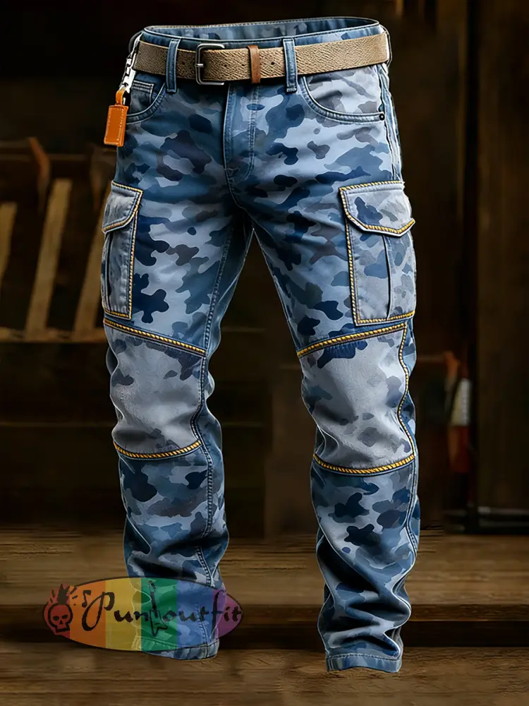 Men’s Retro Business Style Casual Work Trousers