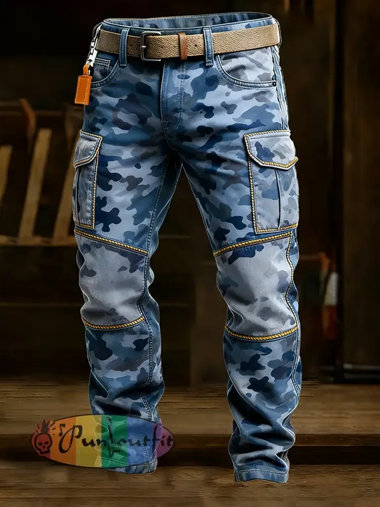 Men’s Retro Business Style Casual Work Trousers