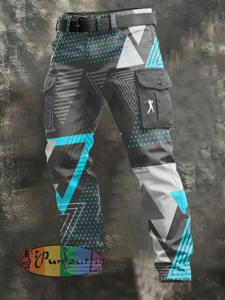 Men’s Vintage Business Style Printed Casual Long Pants