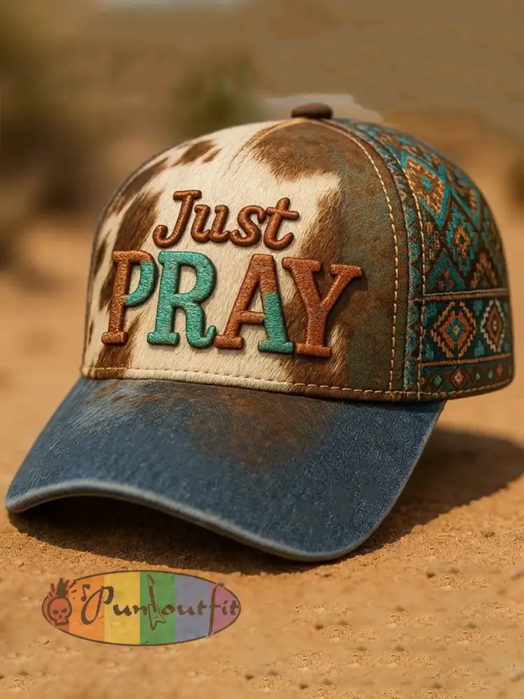 Unisex Western Faith Art Print Hat - As picture · ONE