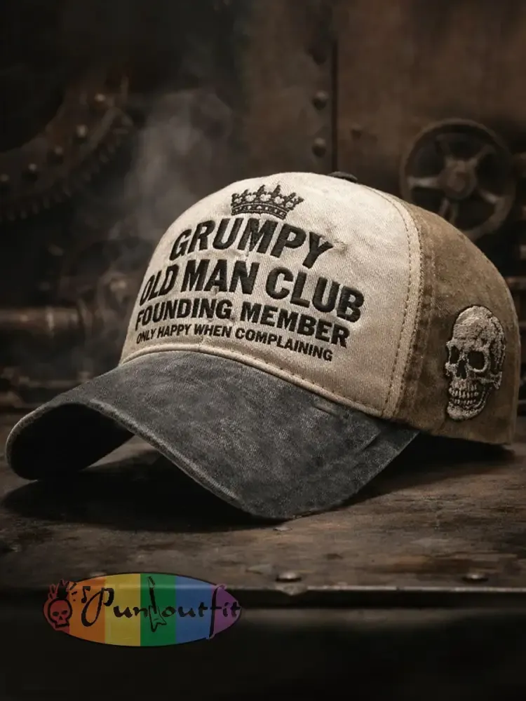 Old Fuckers Club Printed Casual Unisex Cap - As picture · ONE