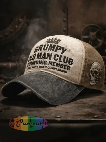 Old Fuckers Club Printed Casual Unisex Cap - As picture · ONE