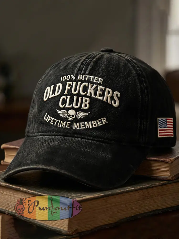 Old Fuckers Club Printed Casual Unisex Cap