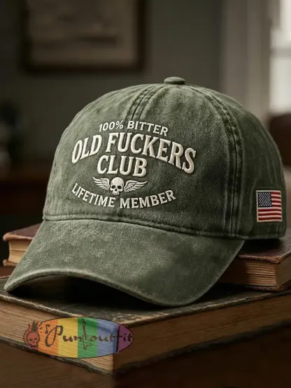 Old Fuckers Club Printed Casual Unisex Cap