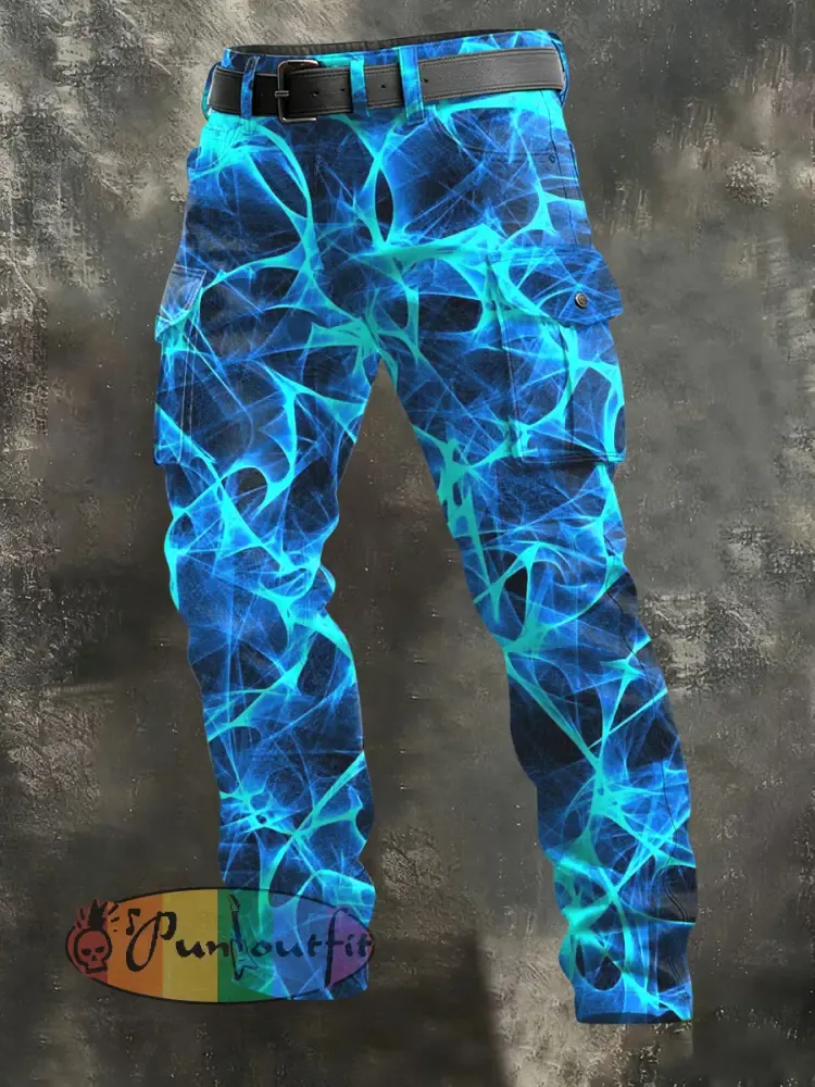 Men’s Vintage Business Style Printed Casual Long Pants