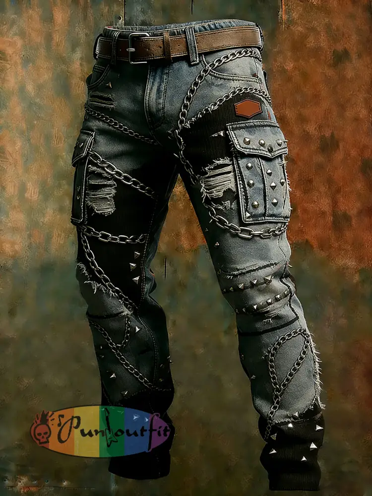 Men’s Retro Business Style Casual Work Trousers