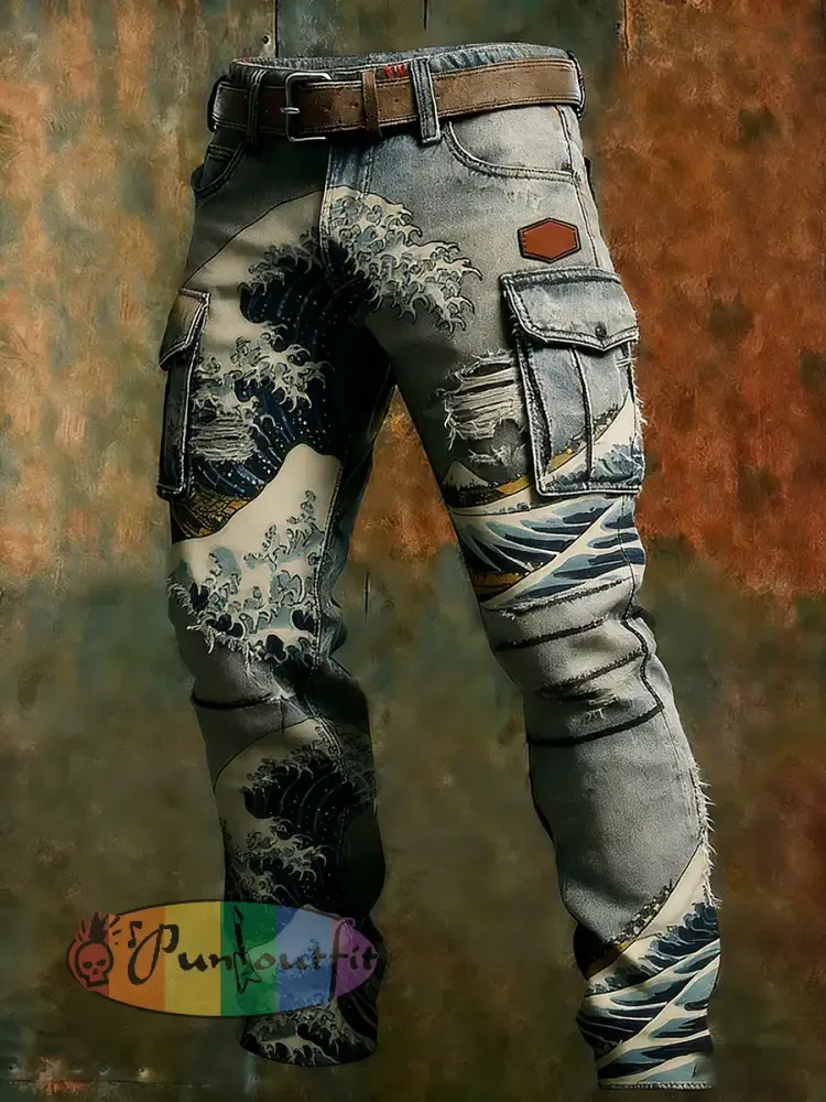 Men’s Retro Business Style Casual Work Trousers