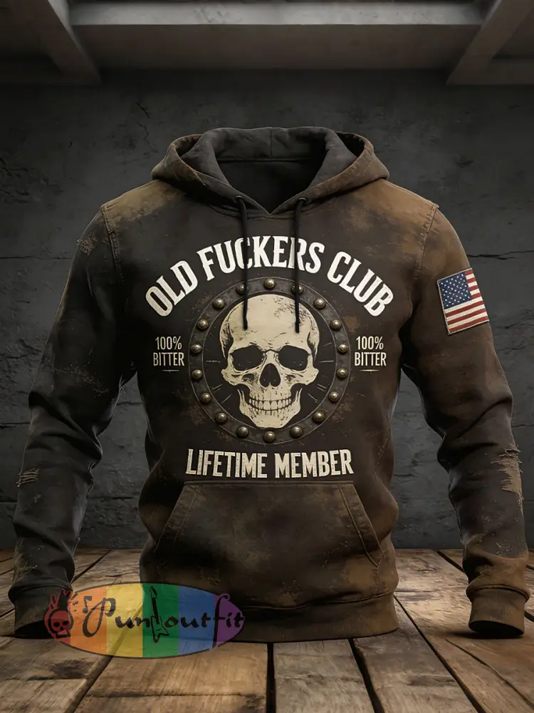 Men’s Old Fuckers Club Retro Hoodies