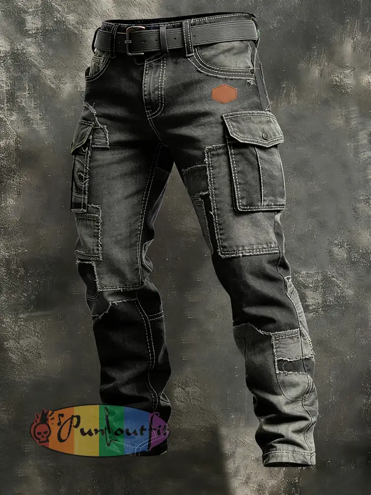 Men’s Retro Business Style Casual Work Trousers