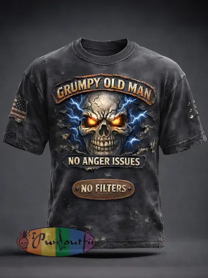 Men’s grumpy old man vintage T-shirts