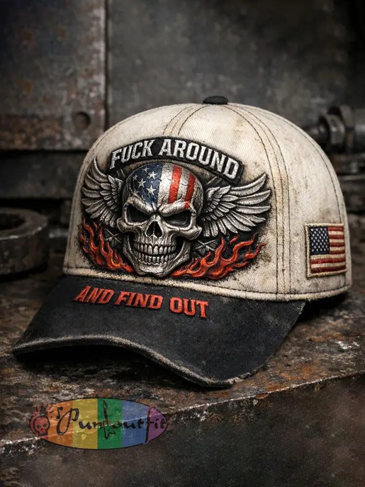 Old Fuckers Club Printed Casual Unisex Cap - As picture · ONE