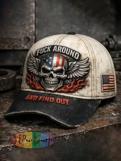 Old Fuckers Club Printed Casual Unisex Cap - As picture · ONE