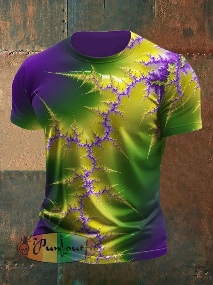 Psychedelic Punk Printed Vintage Fashion Loose Short Sleeve T-Shirt
