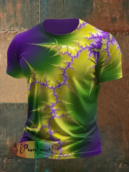 Psychedelic Punk Printed Vintage Fashion Loose Short Sleeve T-Shirt