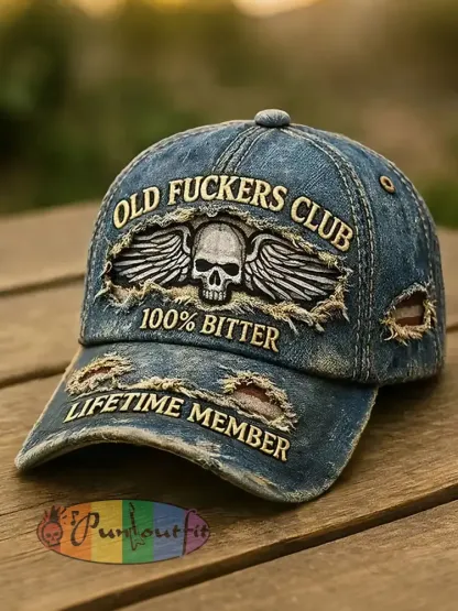 Old Fuckers Club Unisex Hats - As picture · ONE