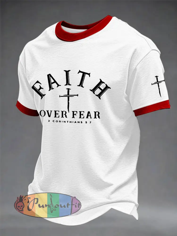Men’s Faith Over Fear Cross Short Sleeve T-shirt