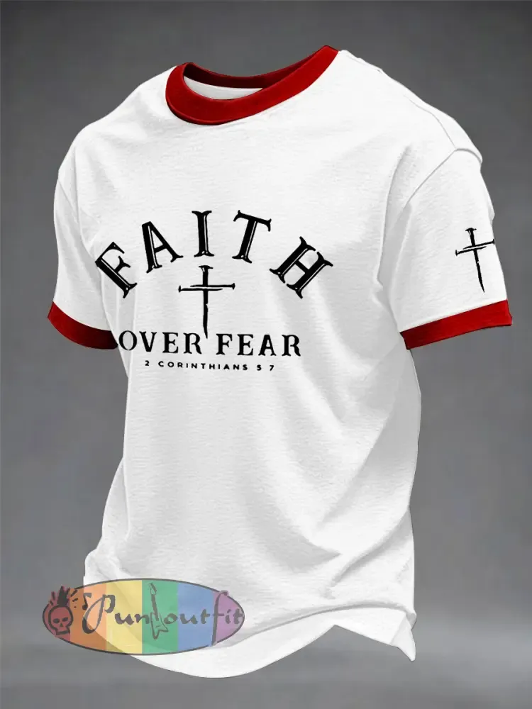 Men’s Faith Over Fear Cross Short Sleeve T-shirt