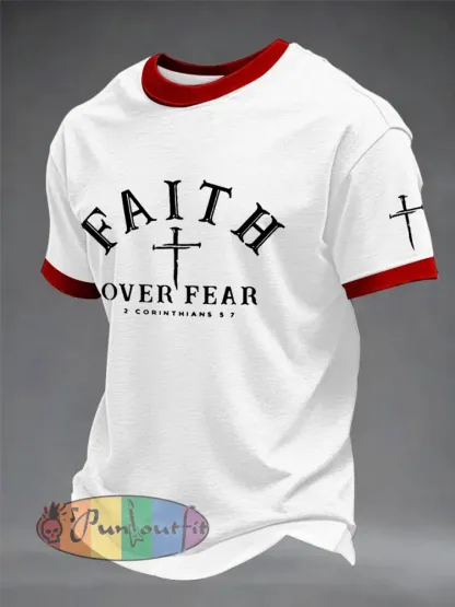 Men’s Faith Over Fear Cross Short Sleeve T-shirt