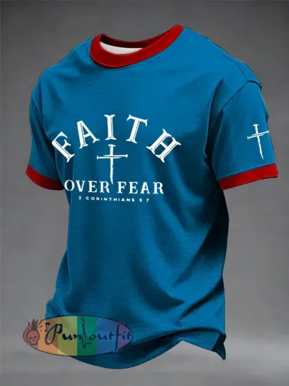 Men’s Faith Over Fear Cross Short Sleeve T-shirt