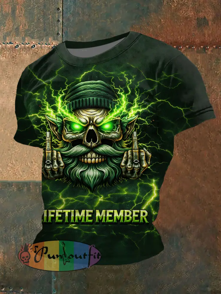 Men’s Old Fuckers Club Printed Casual T-Shirt