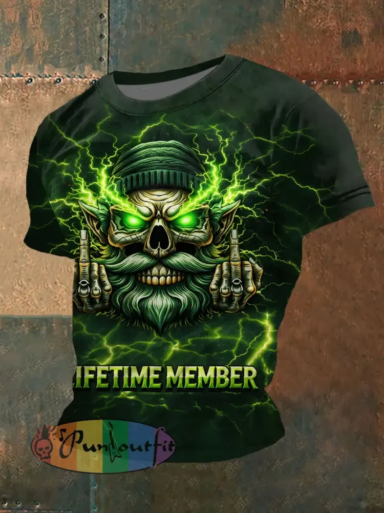 Men’s Old Fuckers Club Printed Casual T-Shirt