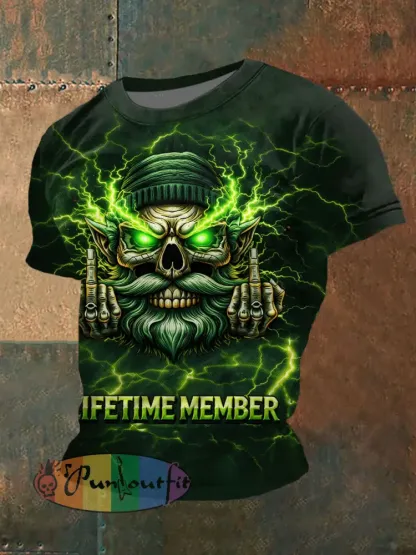 Men’s Old Fuckers Club Printed Casual T-Shirt