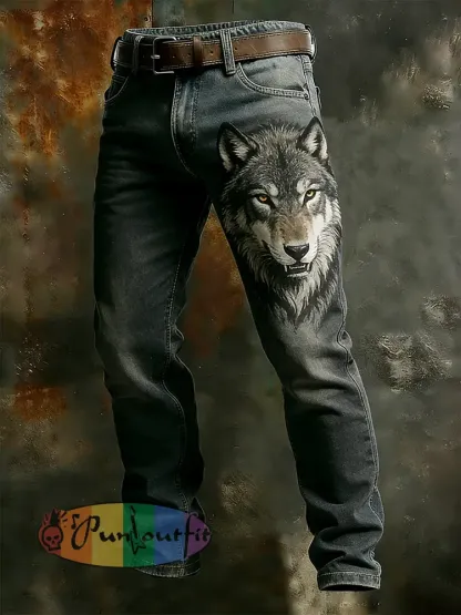 Men’s Retro Business Style Casual Work Trousers