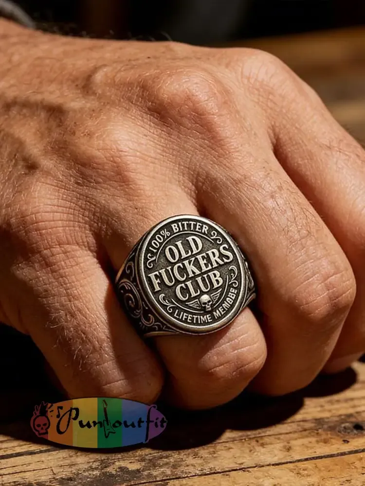 Old Fuckers Club Commemorative Ring - As picture · ONE