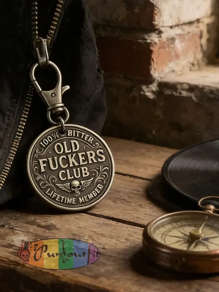 Old Fuckers Club Keychain - As picture · ONE