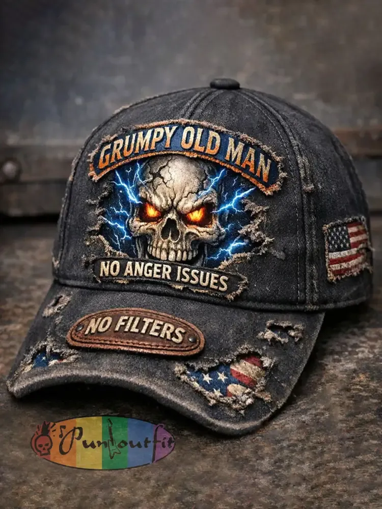 Old Fuckers Club Printed Casual Unisex Cap - As picture · ONE