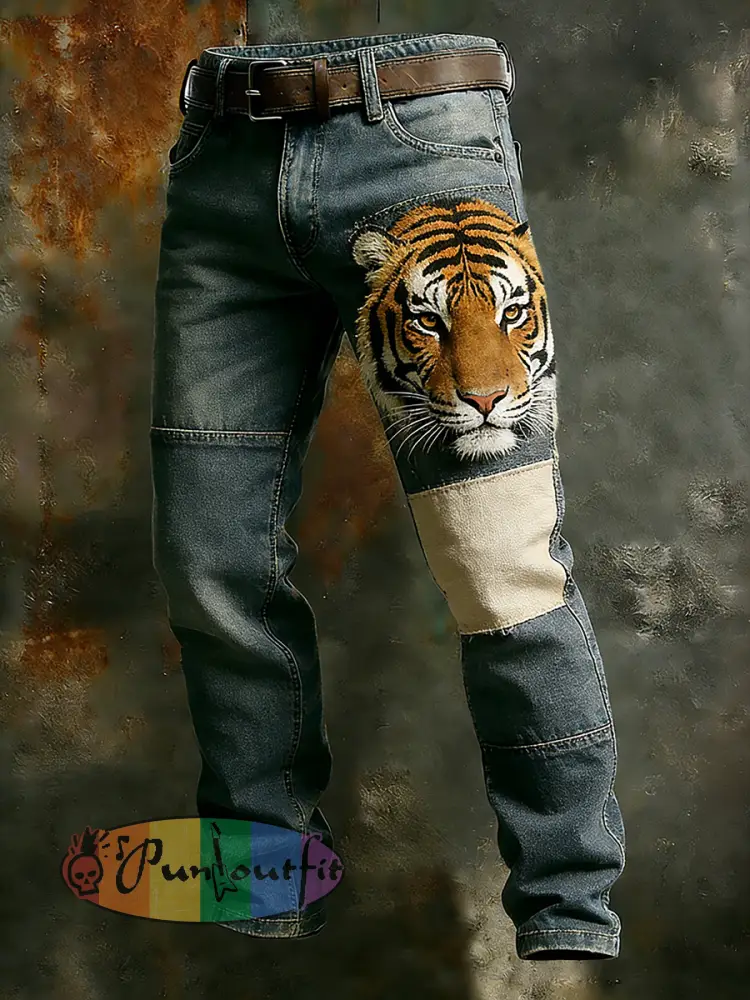 Men’s Retro Business Style Casual Work Trousers