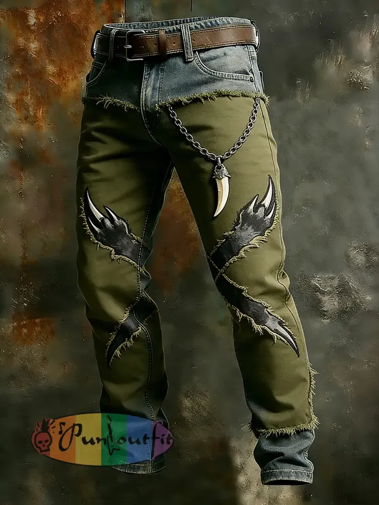 Men’s Retro Business Style Casual Work Trousers