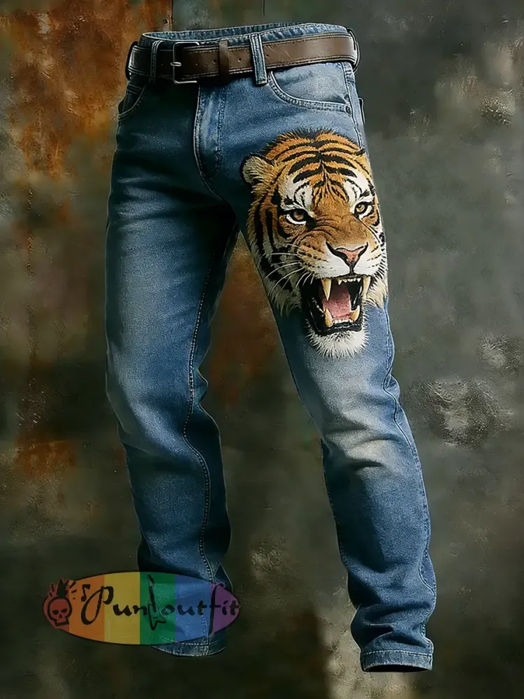 Men’s Retro Business Style Casual Work Trousers