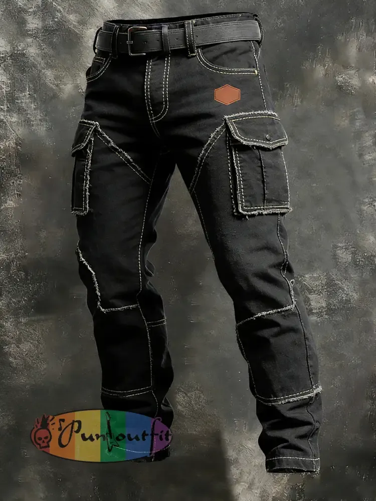Men’s Retro Business Style Casual Work Trousers