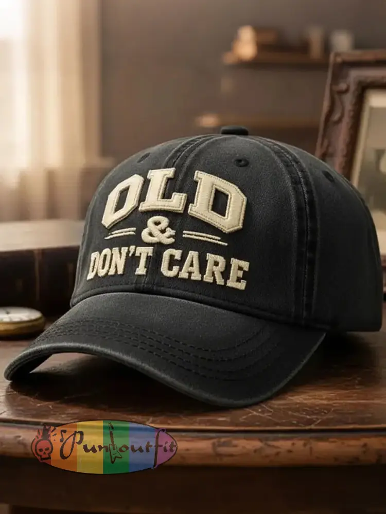 Old Don’t Care Unisex Hats - Black · ONE