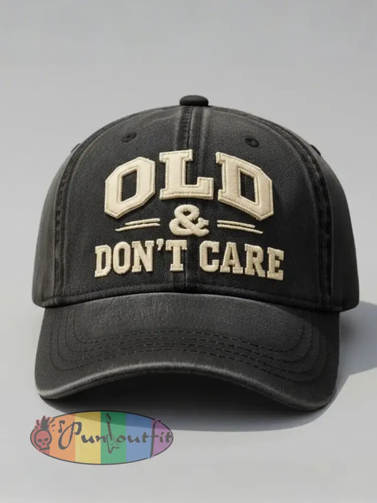 Old Don’t Care Unisex Hats - Black · ONE