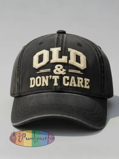 Old Don’t Care Unisex Hats - Black · ONE