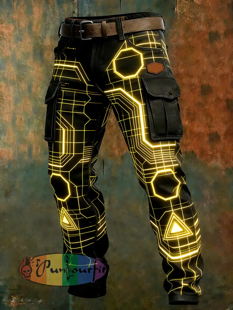 Men’s Retro Business Style Casual Work Trousers