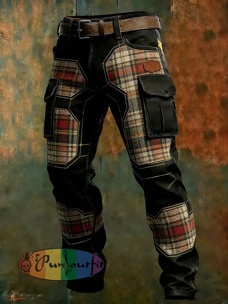 Men’s Retro Business Style Casual Work Trousers