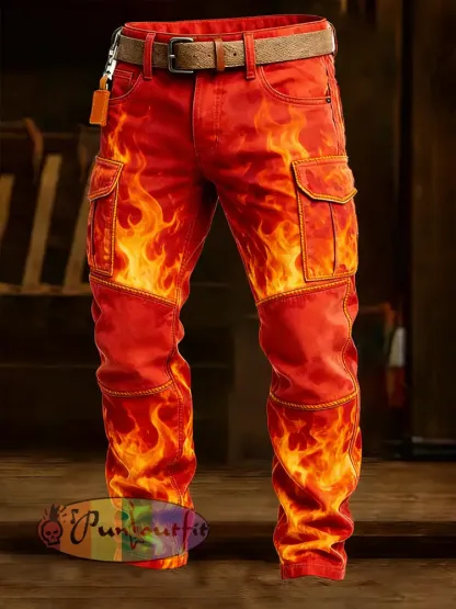 Men’s Retro Business Style Casual Work Trousers
