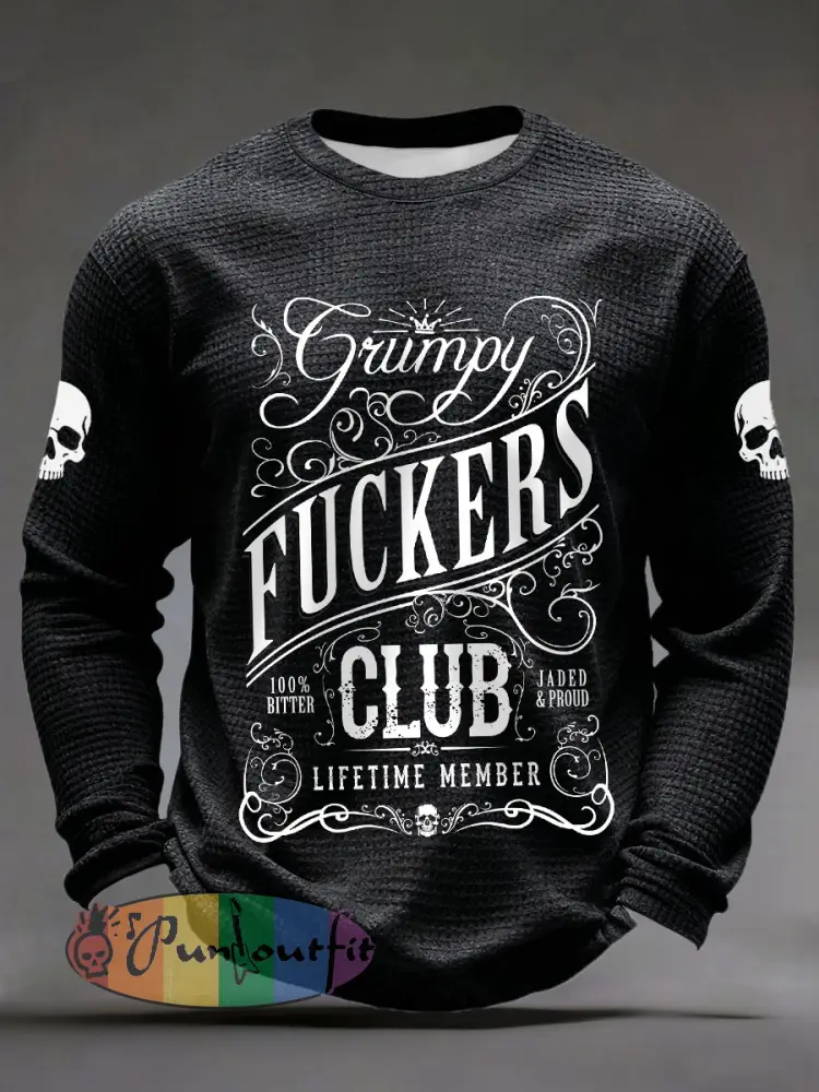Men’s Grumpy Fuckers Club Waffle T-Shirts