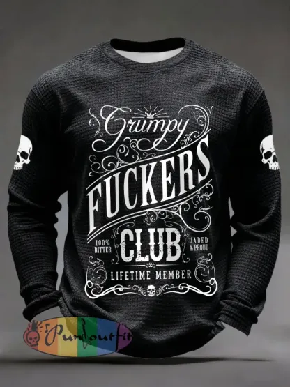 Men’s Grumpy Fuckers Club Waffle T-Shirts