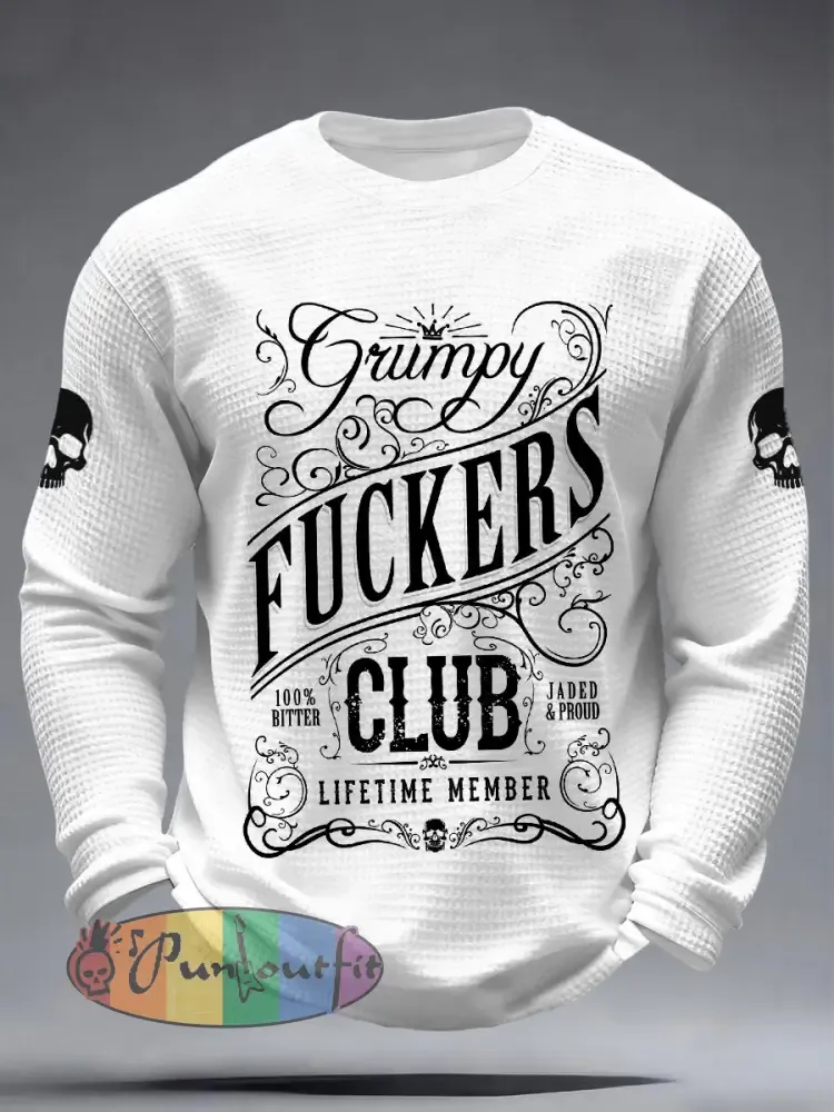 Men’s Grumpy Fuckers Club Waffle T-Shirts
