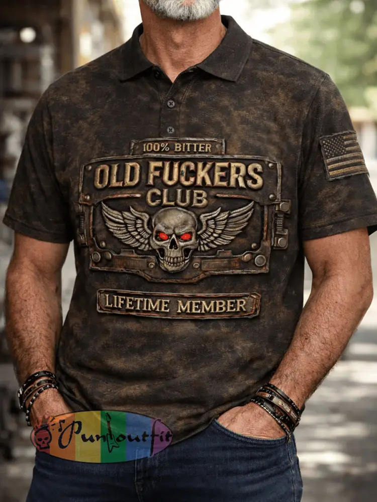 Men’s Old Fuckers Club Vintage Tops