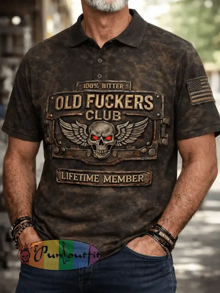 Men’s Old Fuckers Club Vintage Tops